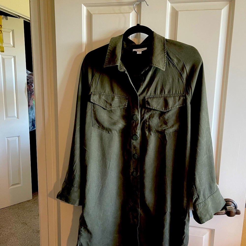 Fabulous flowy Shirt Dress with belt Topshop